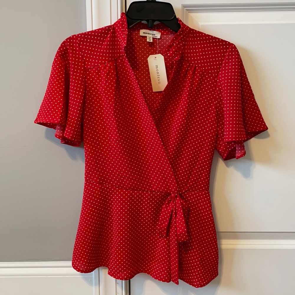 Montaeu faux wrap top